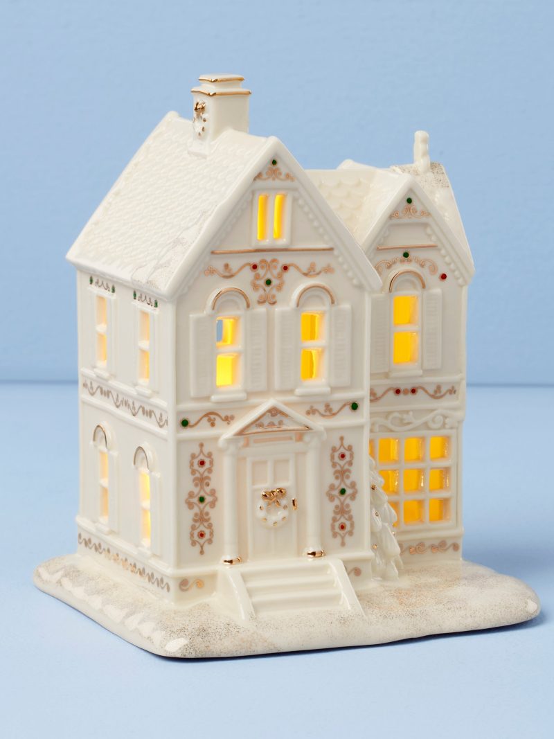 Mistletoe Park Lit Victorian House